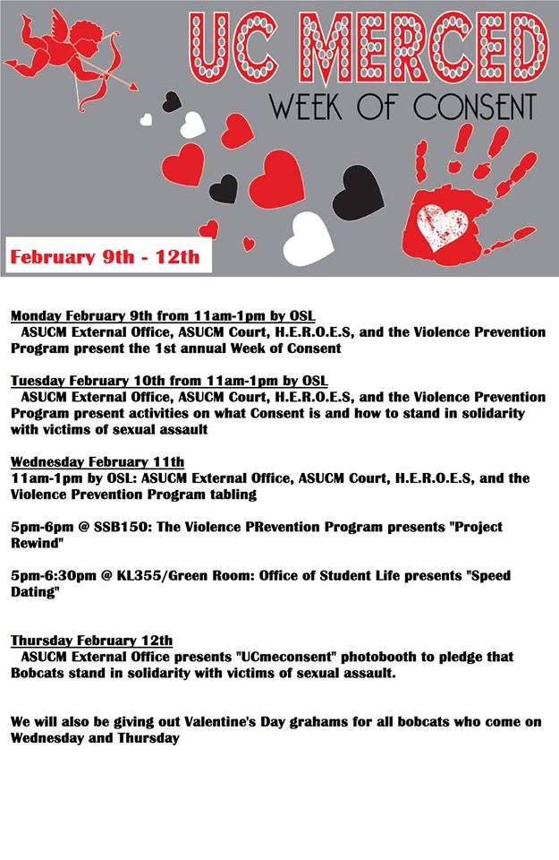 UC Merced Week of Consent Feb 9-12